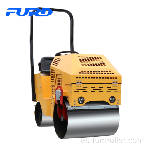 750Kg motor diesel doble tambor paseo en compactador de rodillos (FYL-860)